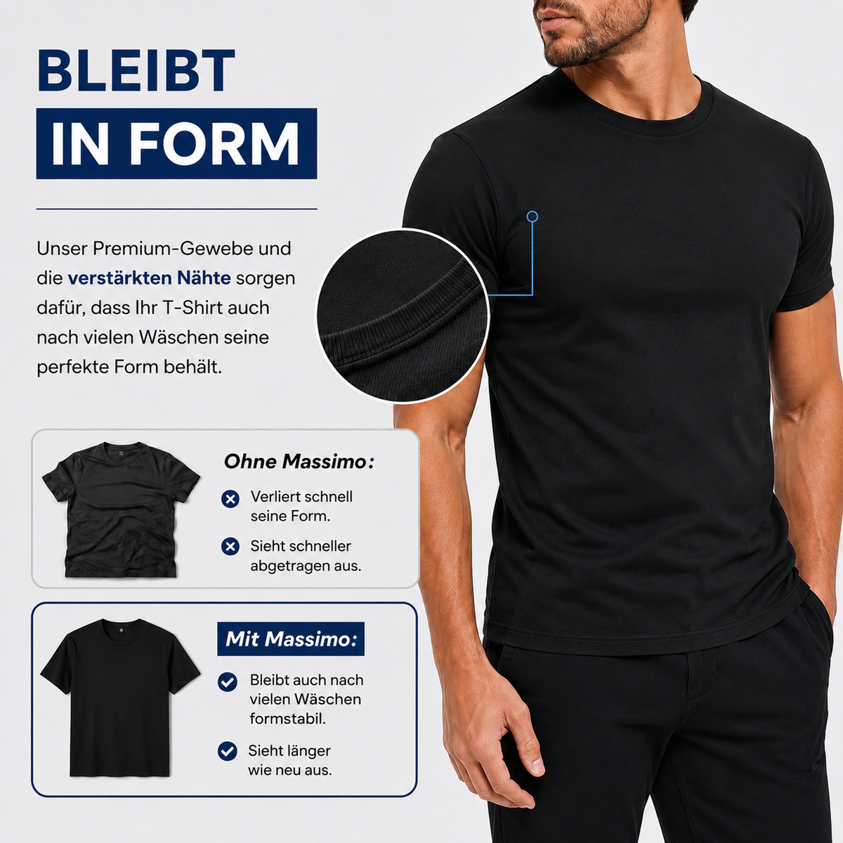 Massimo™ Crewneck Fit T-Shirt
