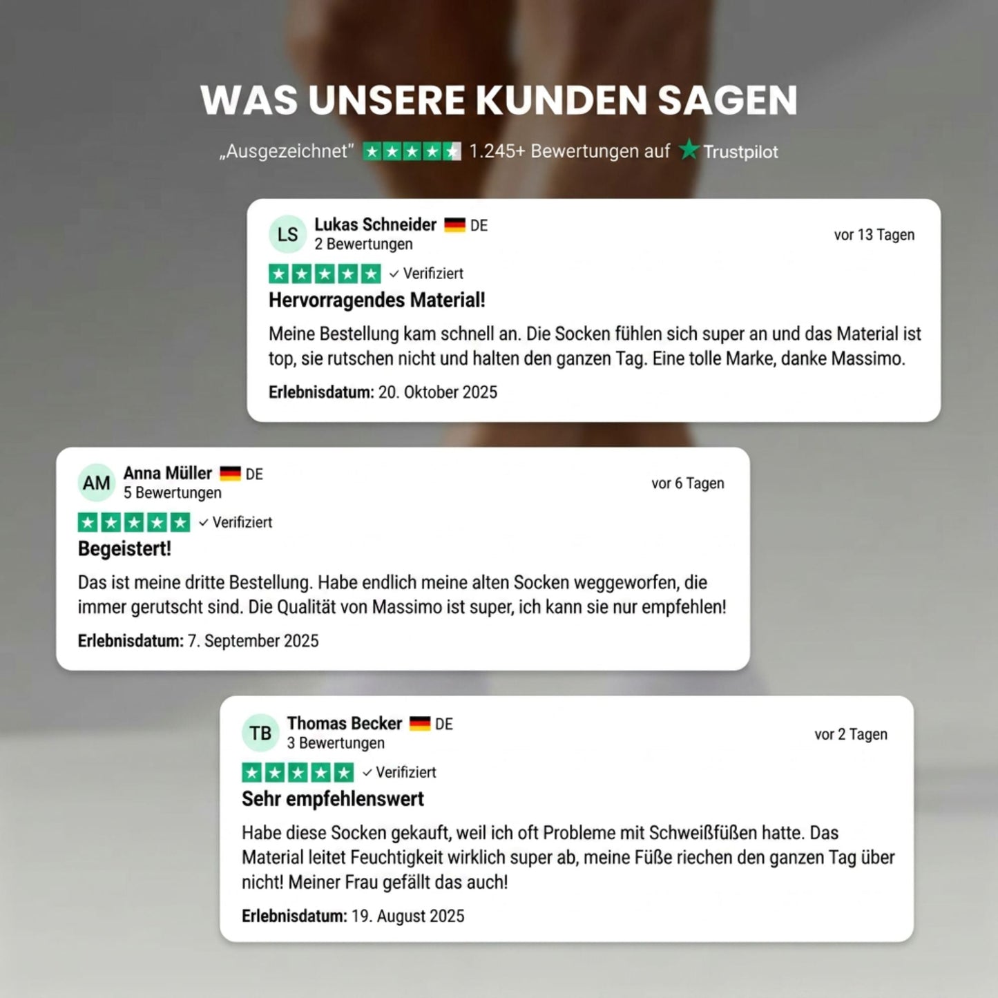 MASSIMO KURZE SOCKEN AUS PREMIUM-BAMBUSFASER