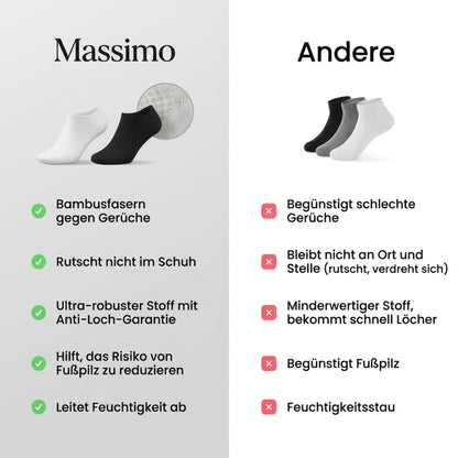 MASSIMO KURZE SOCKEN AUS PREMIUM-BAMBUSFASER