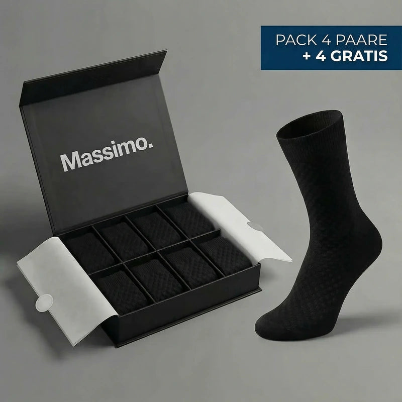 PREMIUM-HALBHOHE MASSIMO SOCKEN AUS BAMBUSFASER