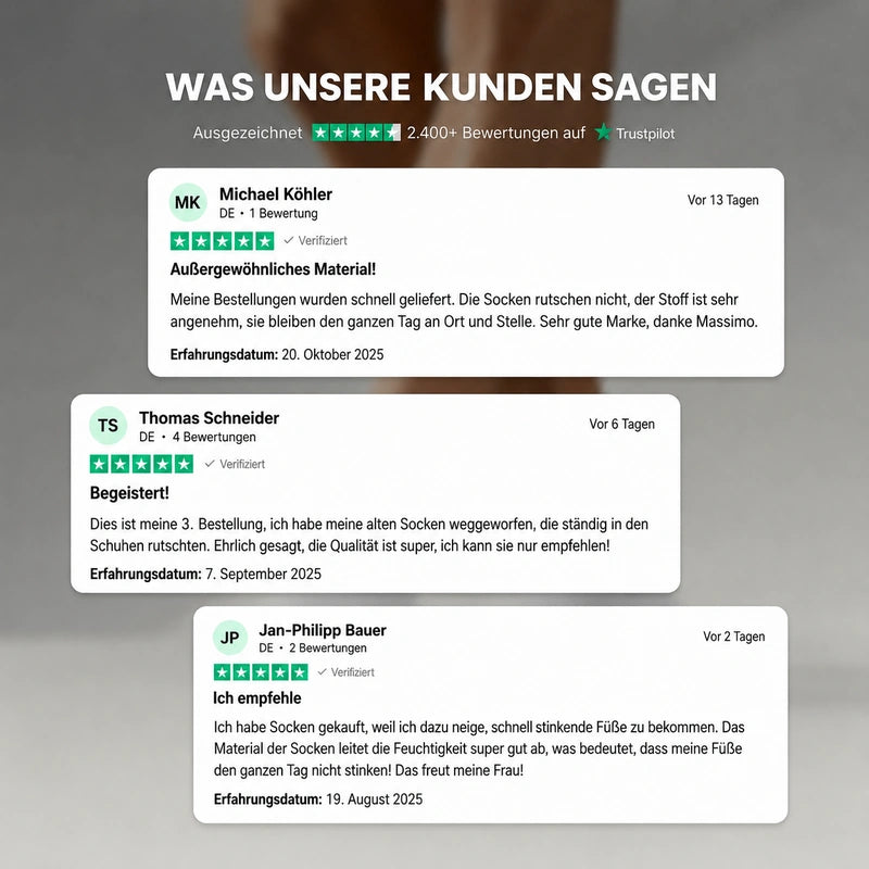 PREMIUM-HALBHOHE MASSIMO SOCKEN AUS BAMBUSFASER