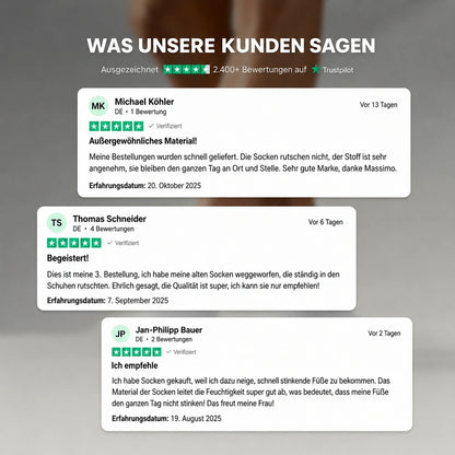 PREMIUM-HALBHOHE MASSIMO SOCKEN AUS BAMBUSFASER