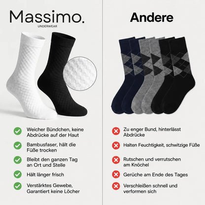 PREMIUM-HALBHOHE MASSIMO SOCKEN AUS BAMBUSFASER