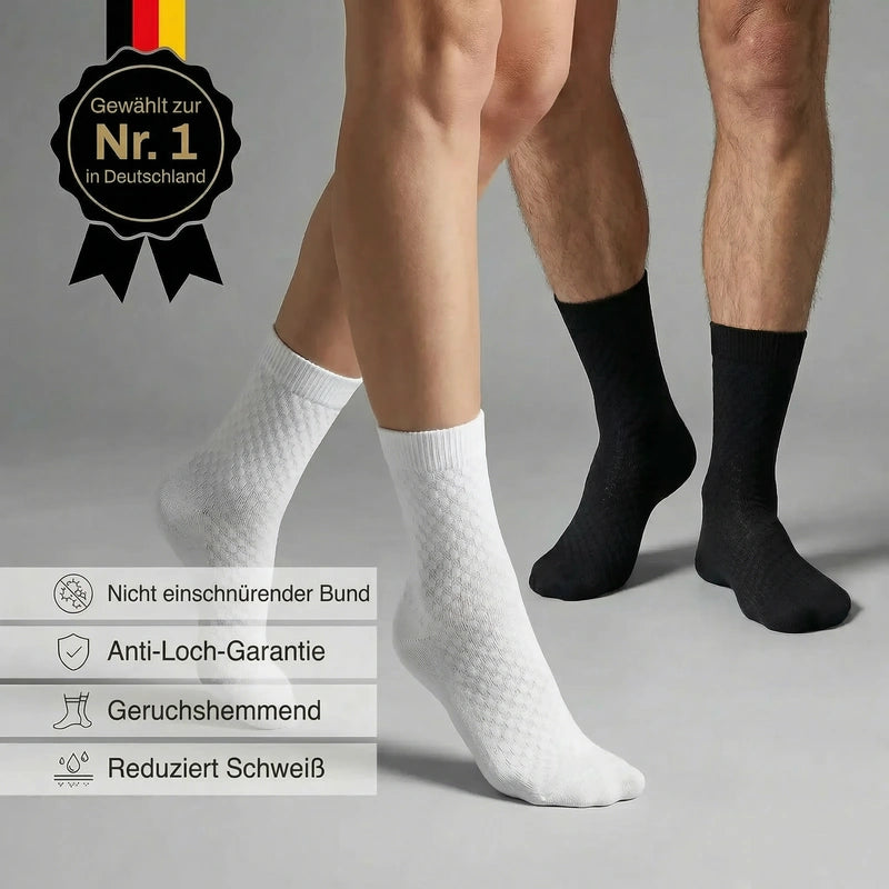 PREMIUM-HALBHOHE MASSIMO SOCKEN AUS BAMBUSFASER